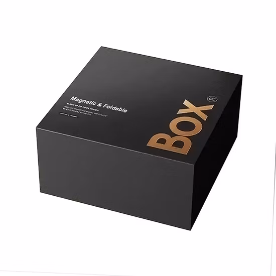 Cartón plegable Cosméticos Maquillaje Joyas Ropa Caja de embalaje de regalo de papel magnético para reloj Banquete de boda Festival Empaquetado de regalo con cinta