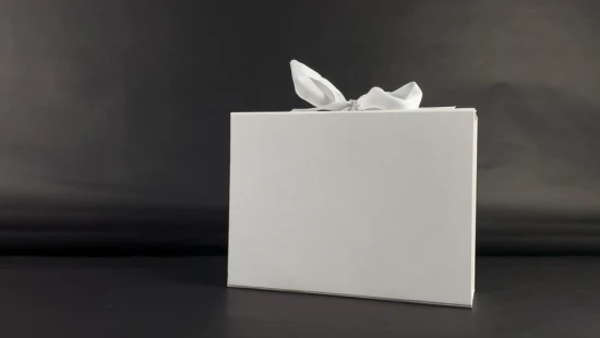 Cajas de embalaje de regalo azul de cartón con imán plegable impreso personalizado juguetes de peluche manualidades caja de embalaje de envío de papel magnético con cinta